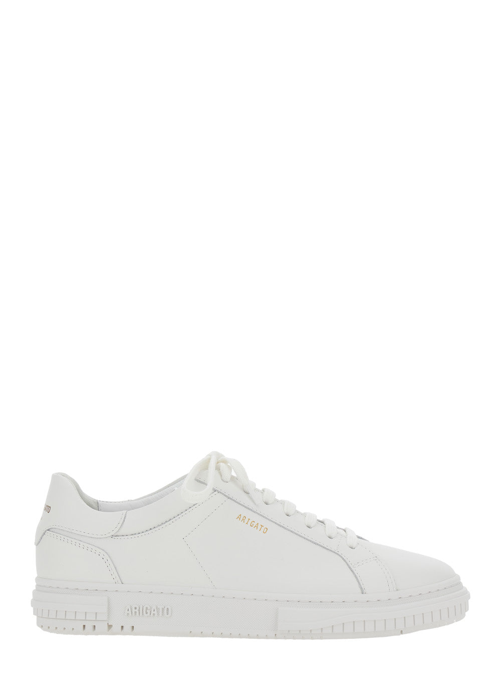 Sneaker Atlas Low Top With Logo Lettering On The Back White Leather Men 100 %