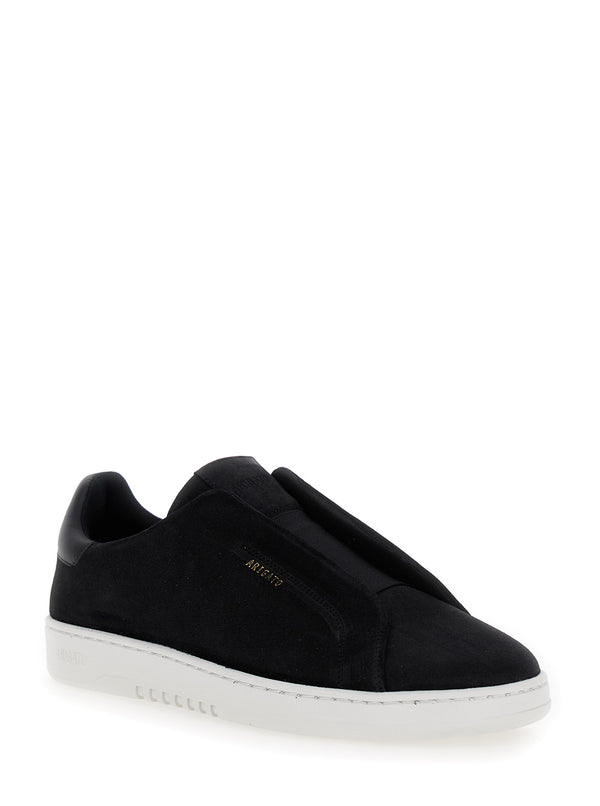 Low Sneakers Dice Laceless Black Suede Recycled Polyester Trainers