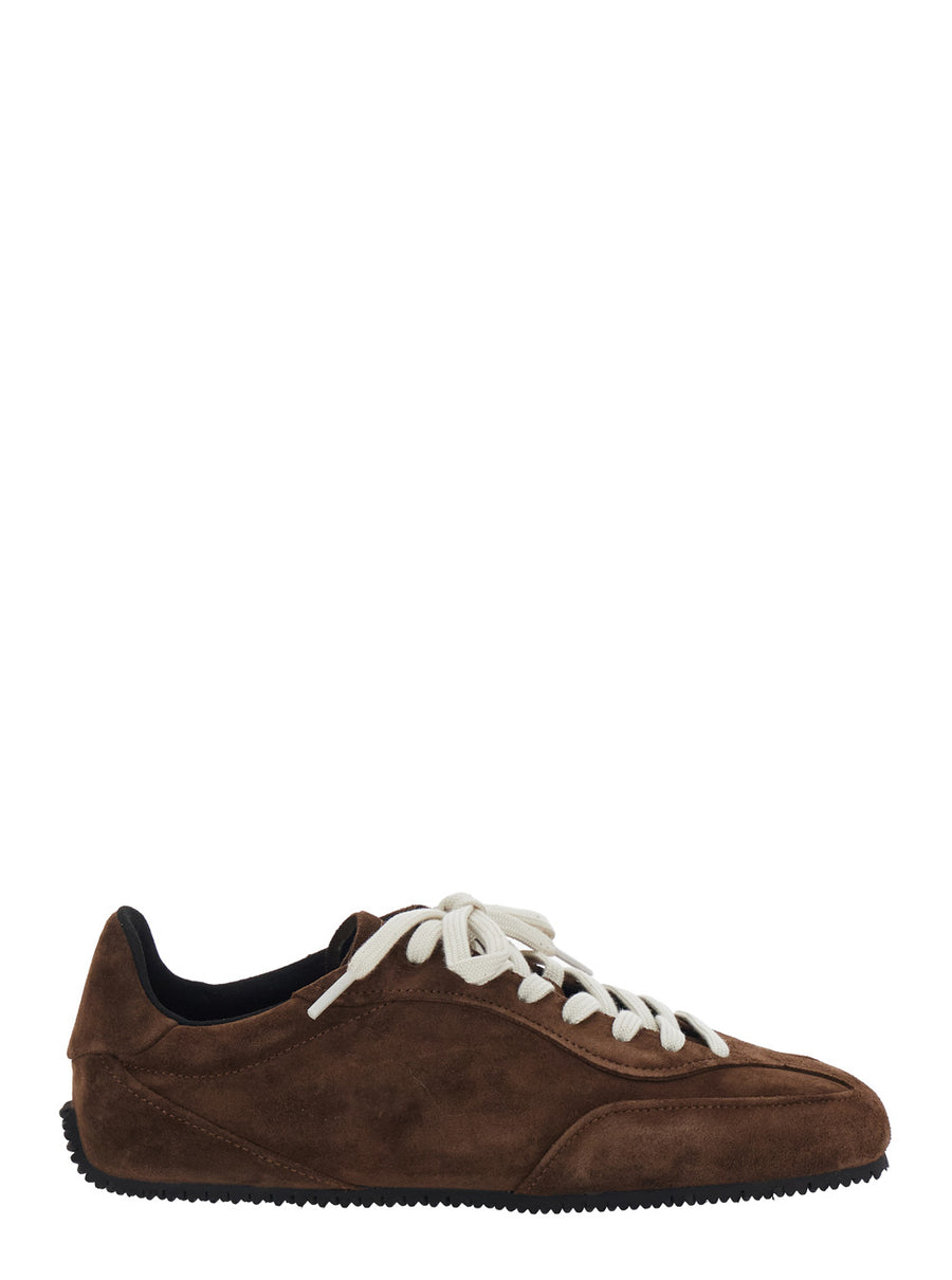 Low Top Sneakers Daze Brown Suede Trainers