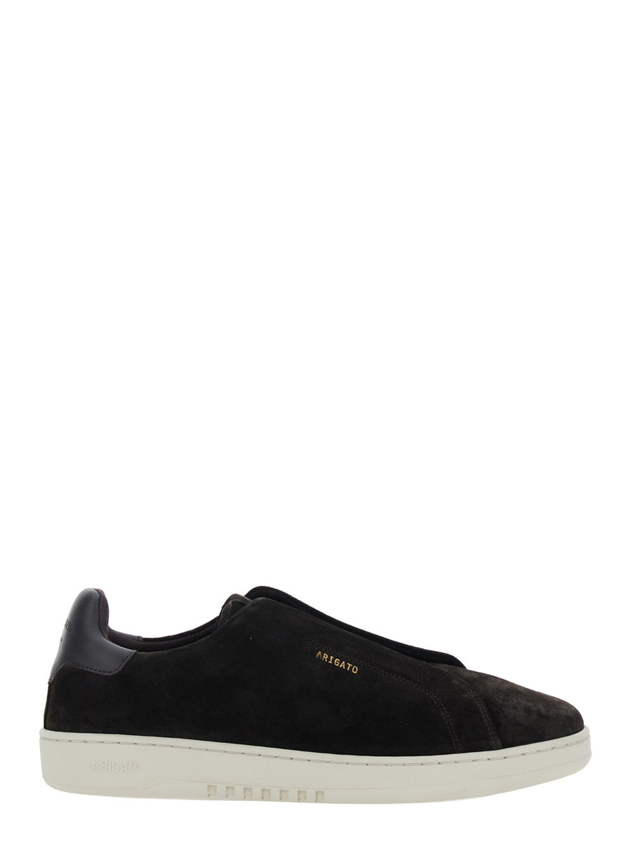 Dice Laceless Leather Sneakers Brown Leather/rubber Trainers