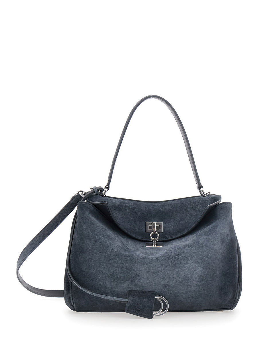 Shoulder Bag Rodeo Grey Suede
