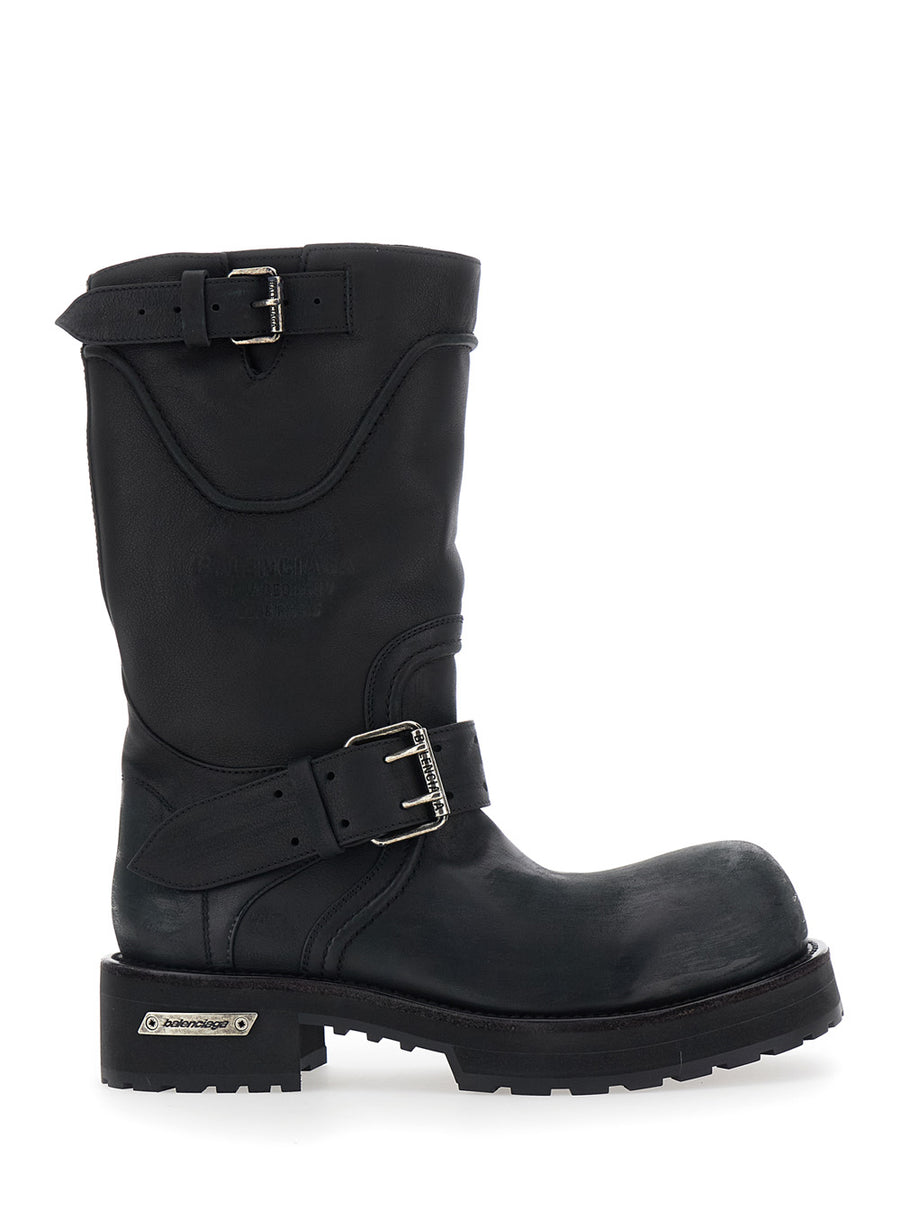 Boots Venom Black Leather