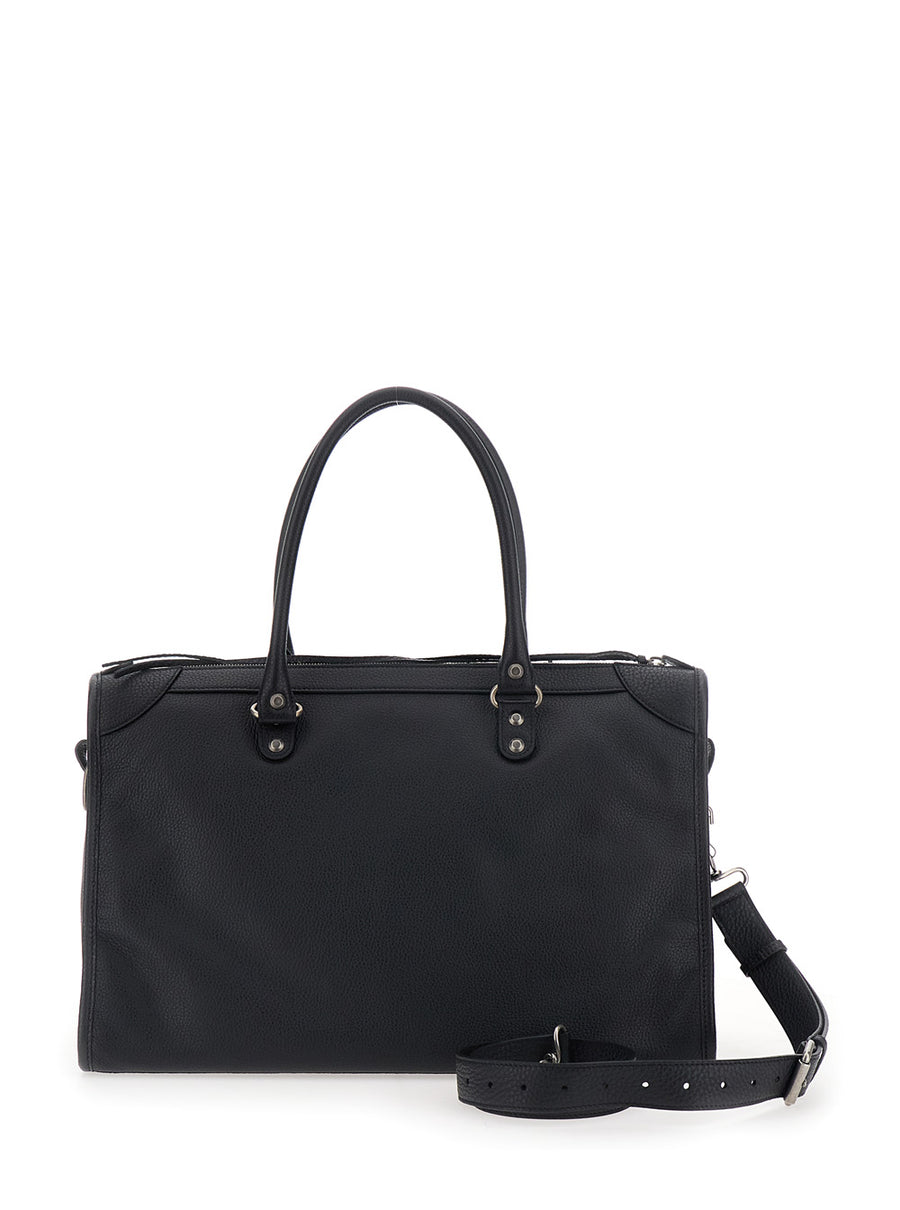 Handbag Grainy Leather Black Calf Handbags