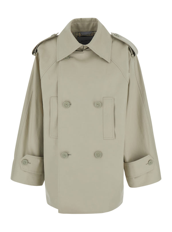 Trench Coat Cotton Beige