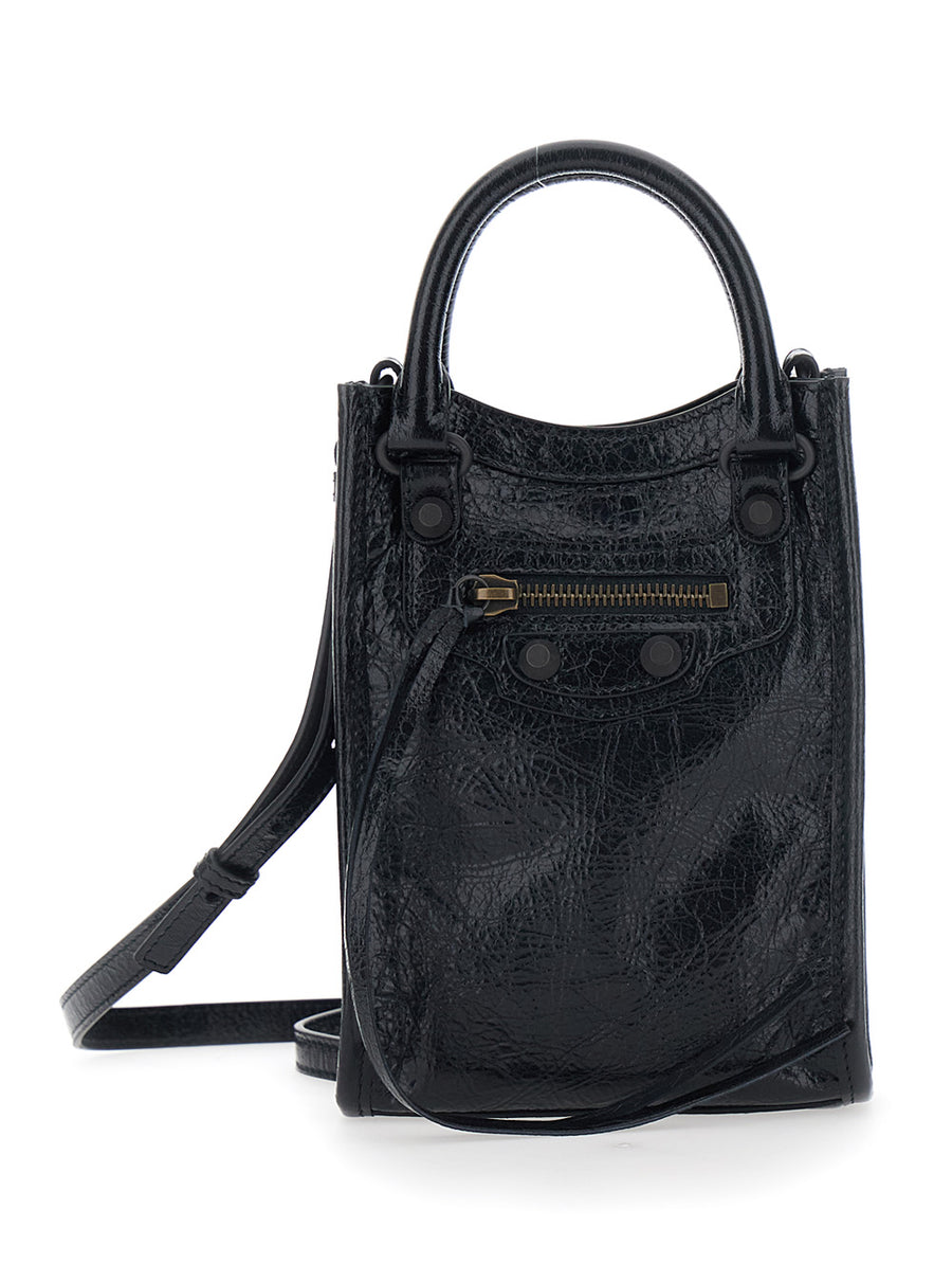 Shoulder Bag Le City Black Leather