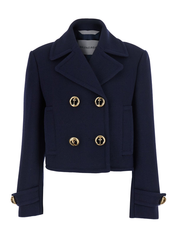 Jacket Wool Blue Coat