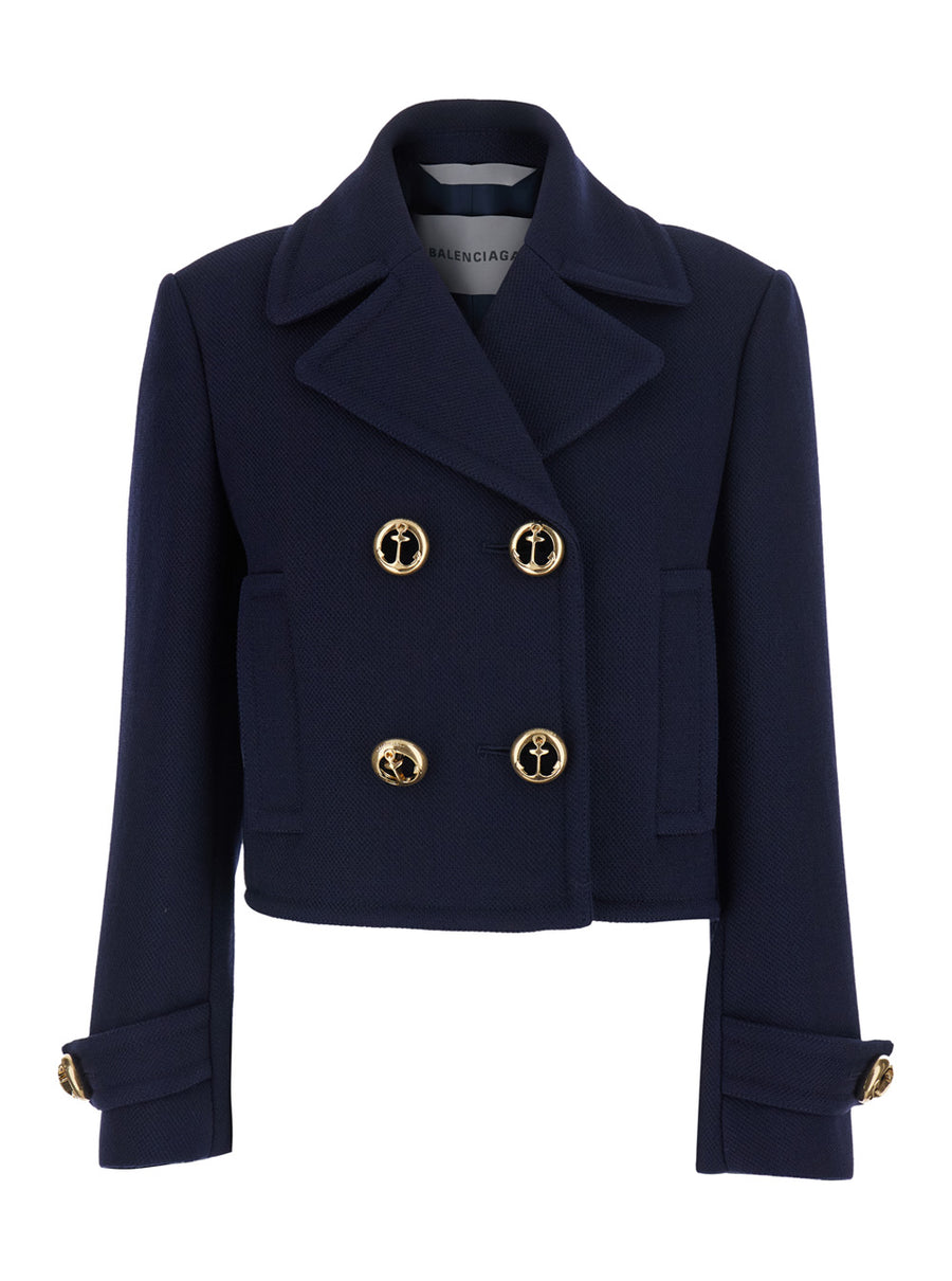 Jacket Wool Blue Coat