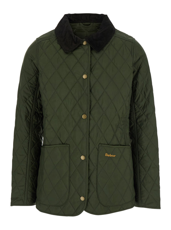Quilted Jacket Green Coat