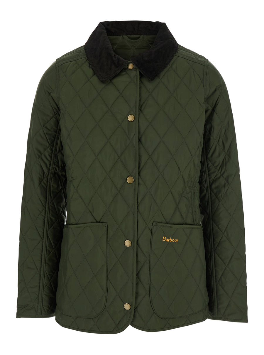 Quilted Jacket Green Coat
