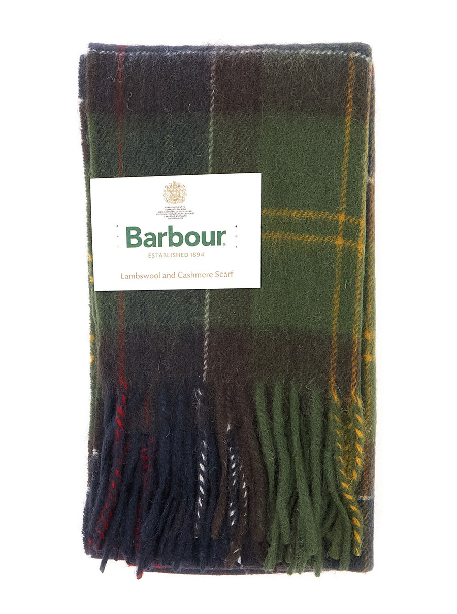 Scarf Tartan Brown Acrylic