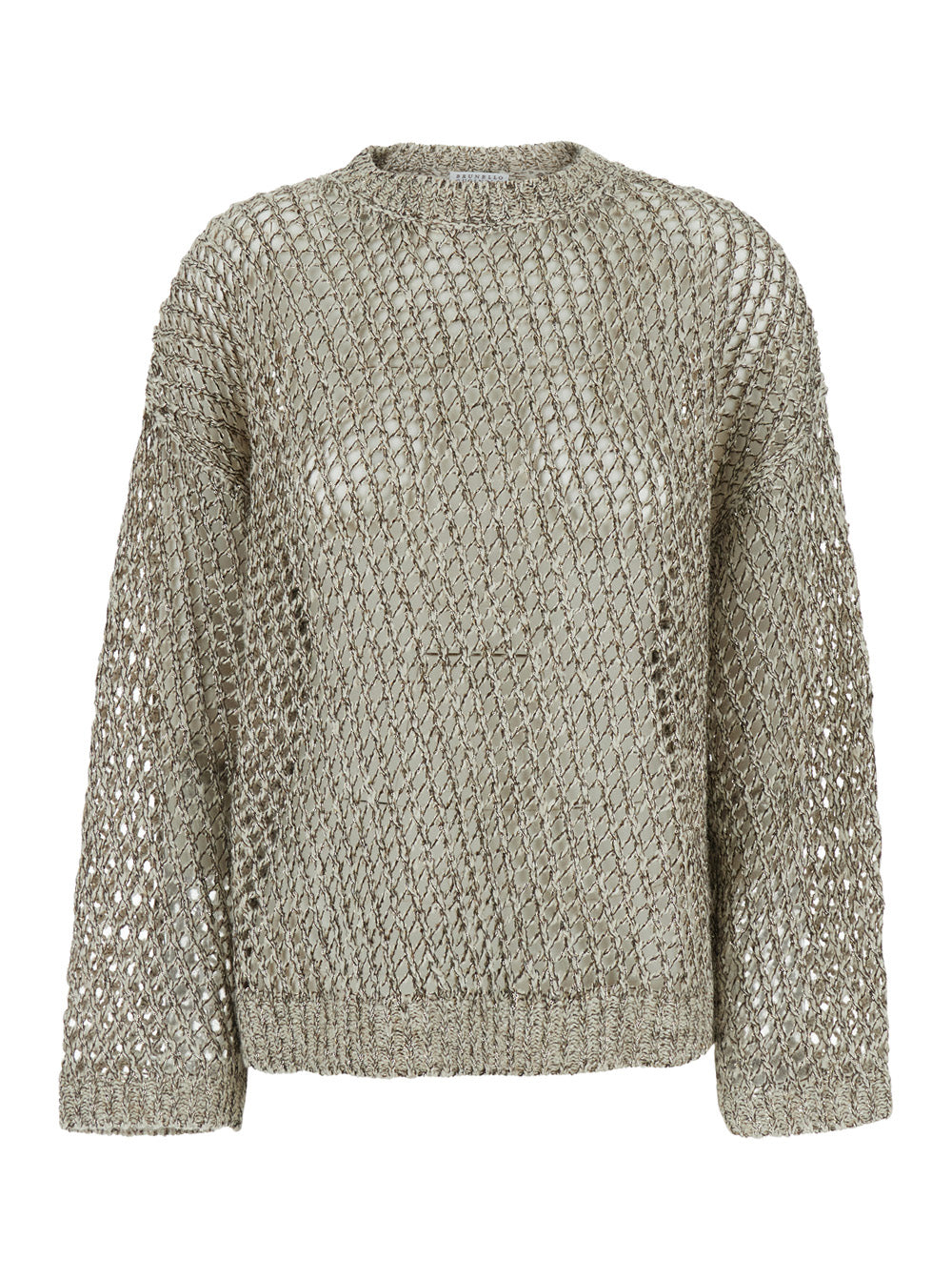 Round Neck Net Metallic Jersey