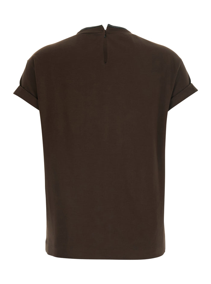 Short Sleeves Tshirt Brown Tshirts And Polo Shirts