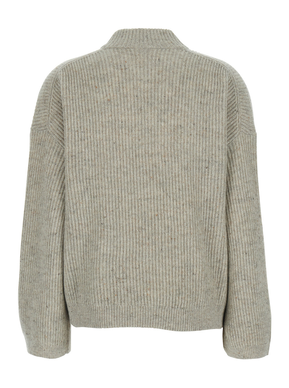 Cashmere Lurex Pull Grey Jersey