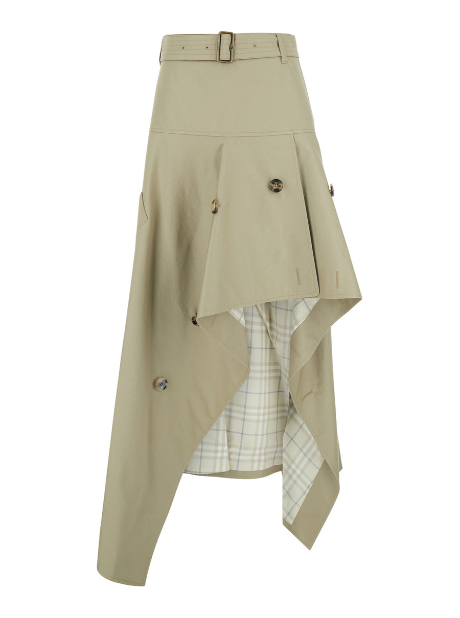 Skirt Heather Beige Cotton