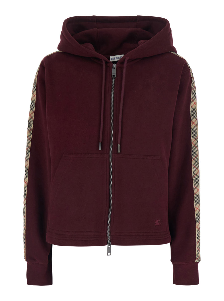 Sweatshirt Harper Burgundy Cotton Sweatshirts