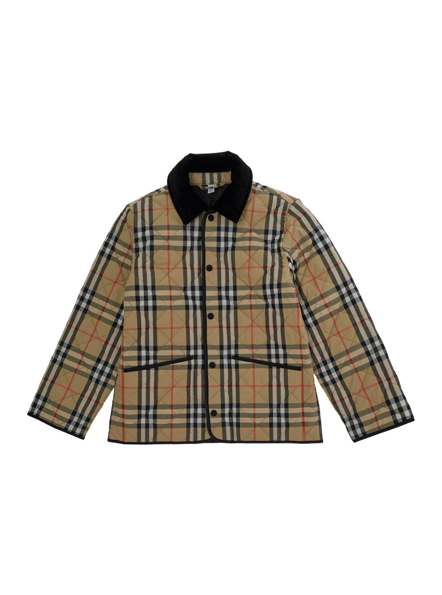 Boys Jacket Beige Tech Fabric Polyamide