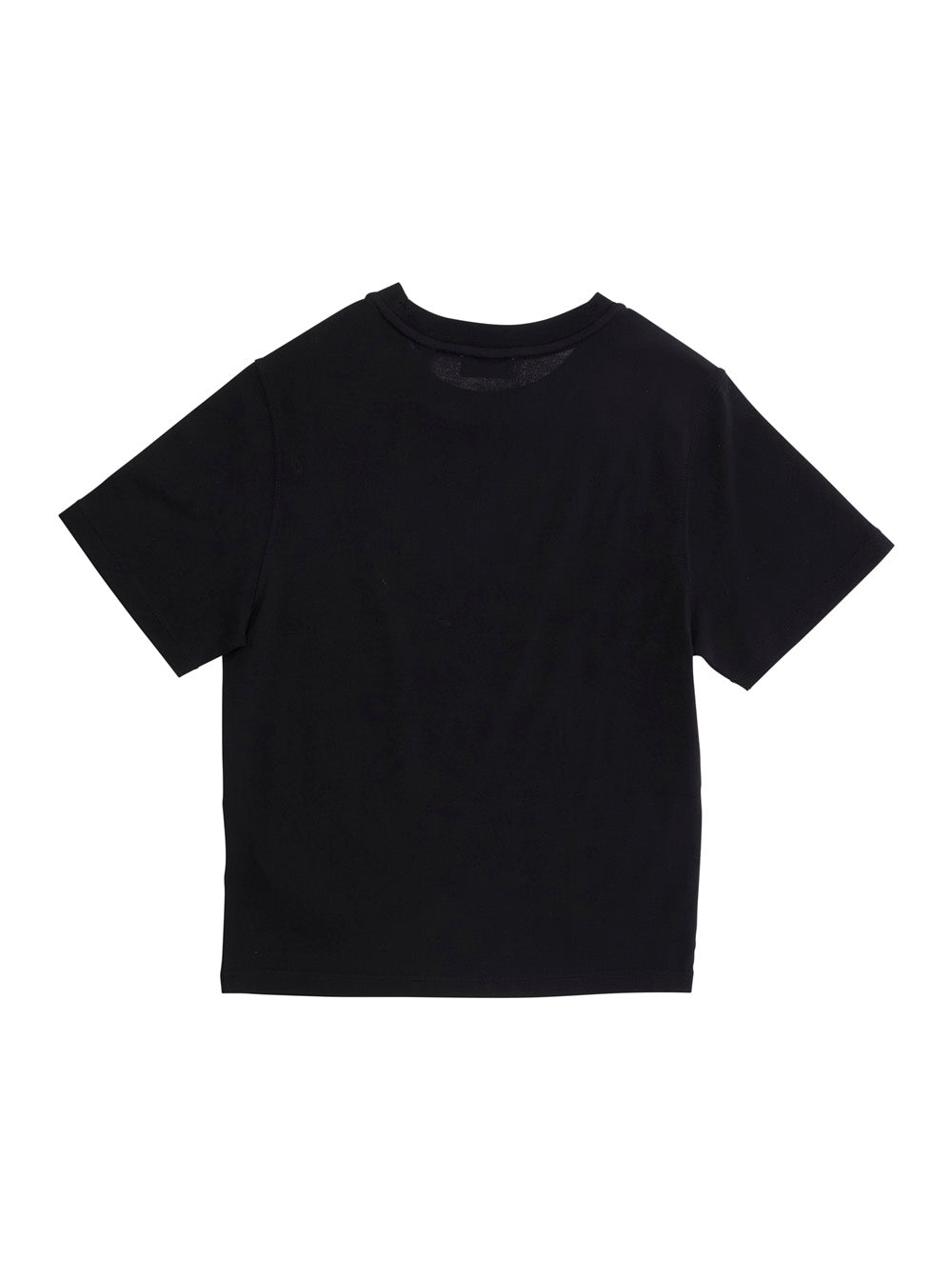 Crew Neck T-Shirt With Logo Lettering And Ekd Embroidery On The Front Black Cotton Boy Tshirts Polo Shirts