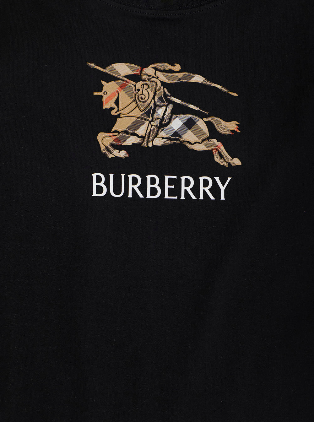 Crew Neck T-Shirt With Logo Lettering And Ekd Embroidery On The Front Black Cotton Boy Tshirts Polo Shirts