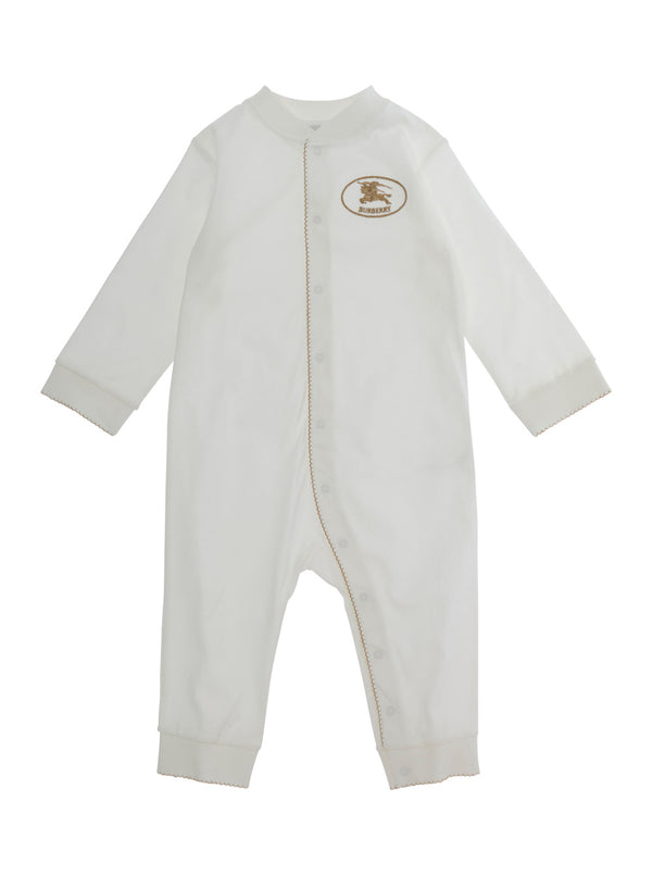 Baby Onesie White Cotton Jumpsuits