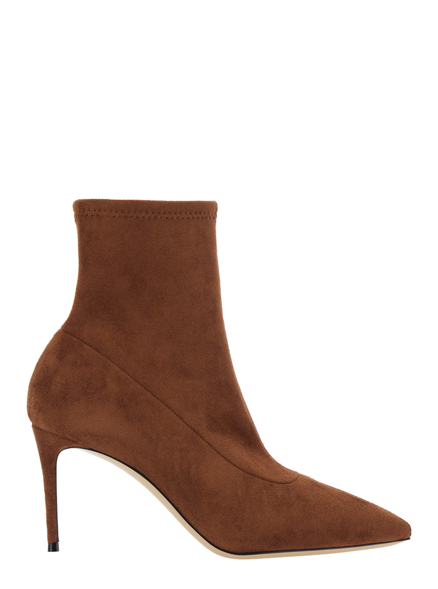 Ankle Boots Stretch Camel Brown