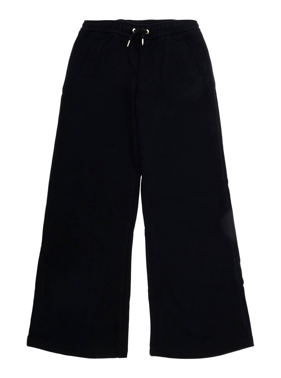 Jogging Pants Black Cotton Trousers