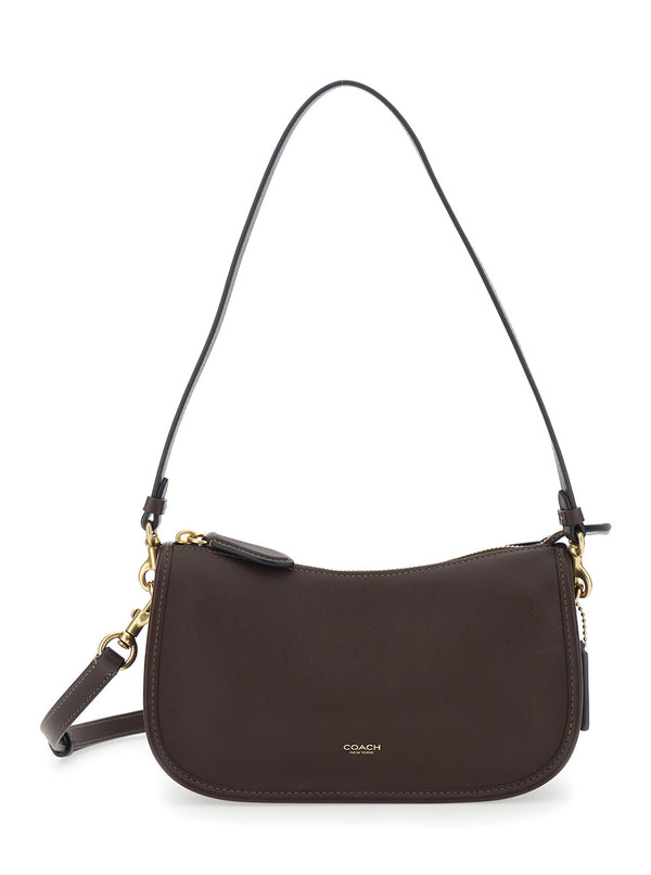 Shoulder Bag Waverly Brown Leather Cowhide