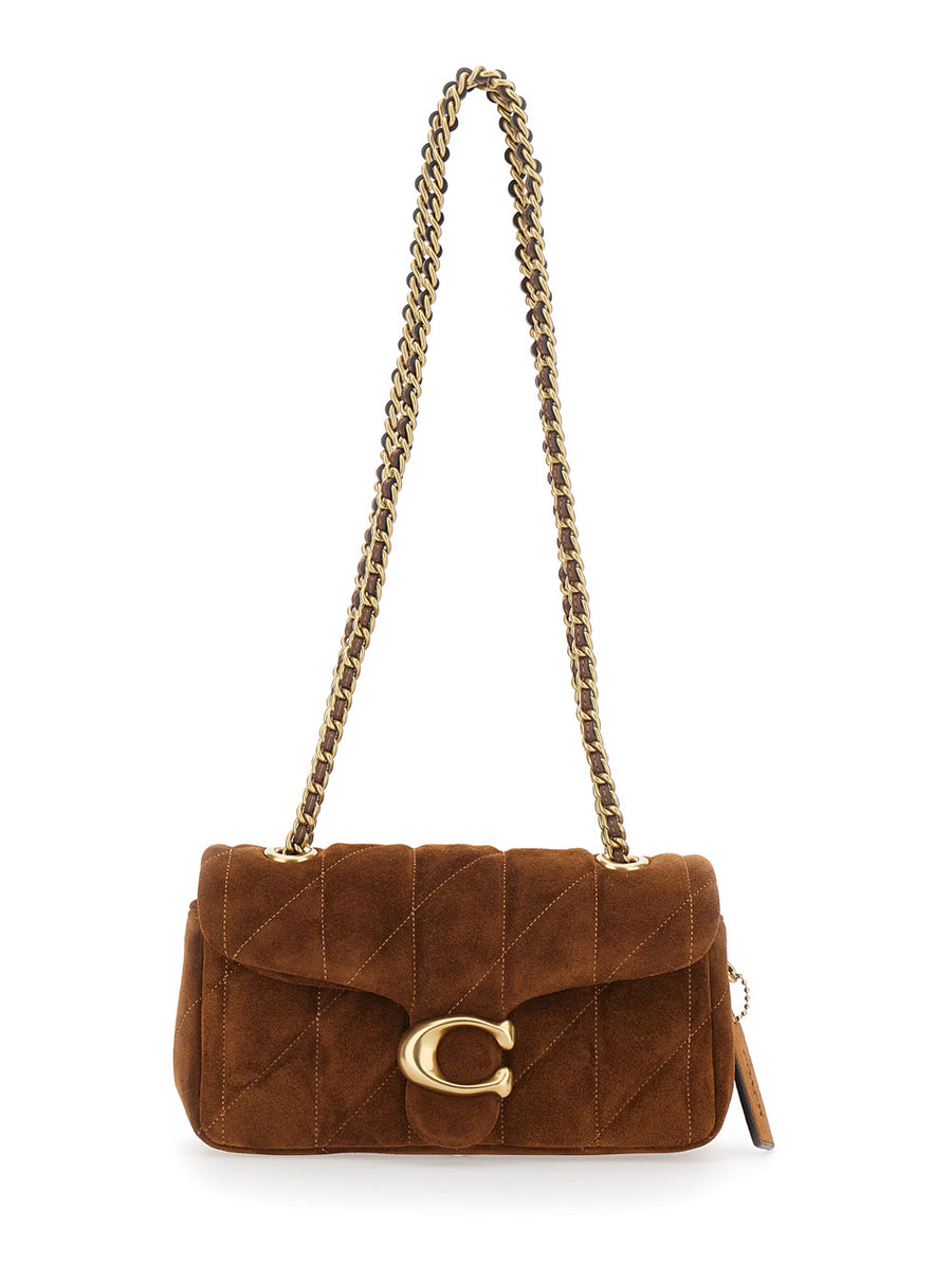 Shoulder Bag Tabby 20 Brown Leather And Technical Fabric
