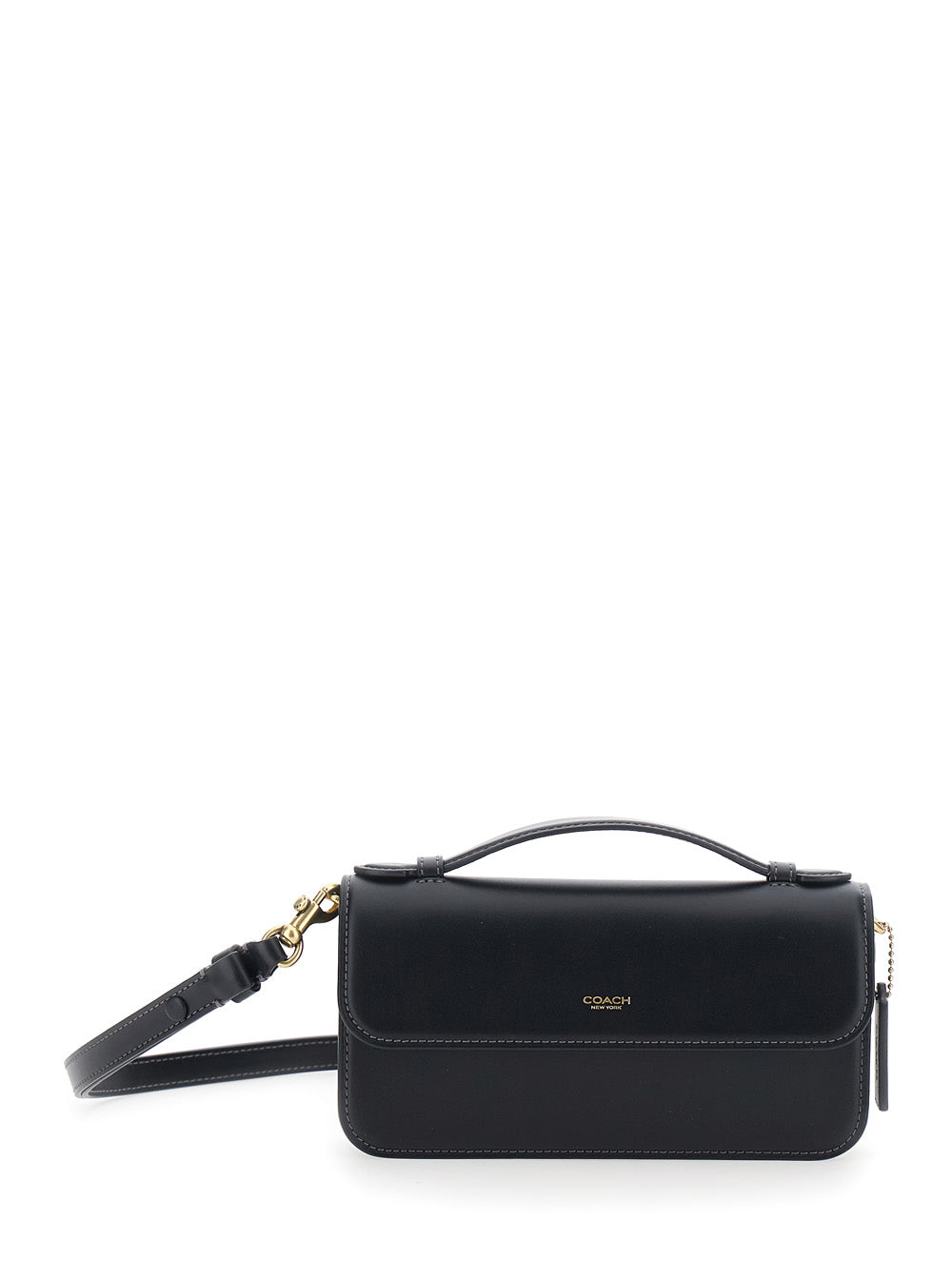 Elora Black Crossbody Bag With Adjustable And Removable Strap Leather For Women
