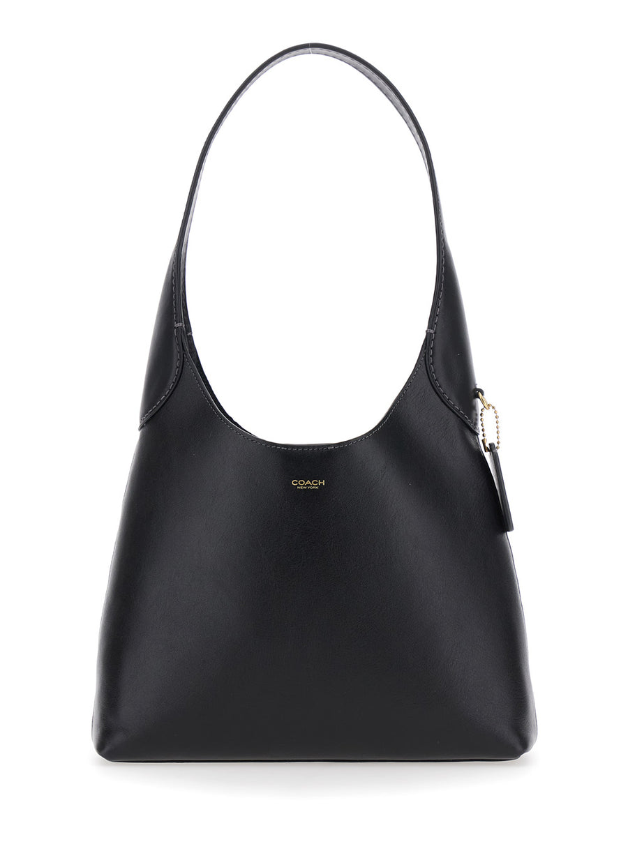 Shoulder Bag Brooklyn Piccola Black Leather Cowhide