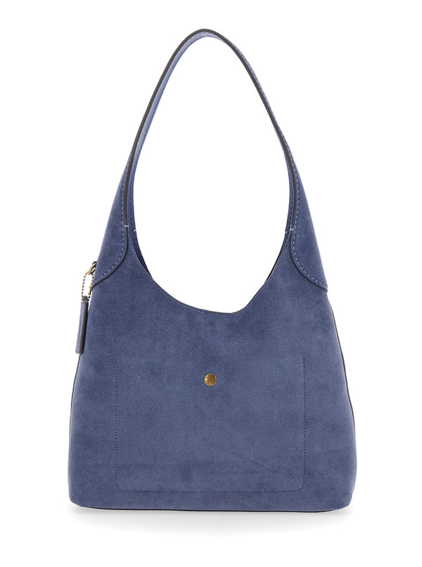 Shoulder Bag Brooklyn Blue Suede