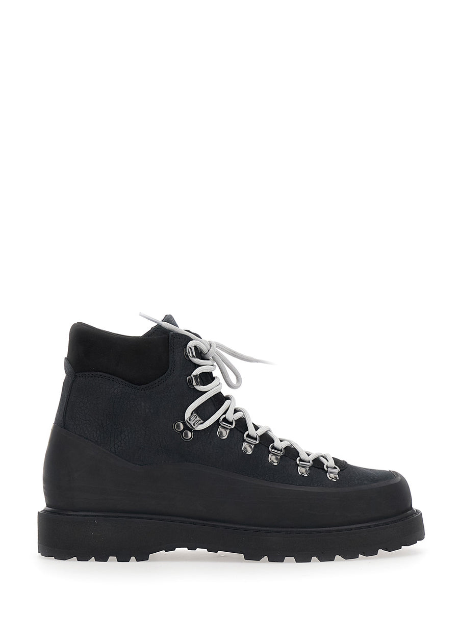 Ankle Boots Roccia Vet Gomma Black Nubuck