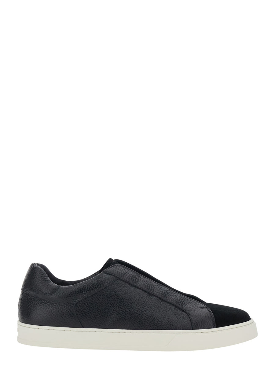 Sneakers Spencer Black Calfskin Trainers