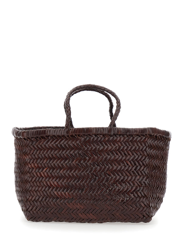 Handbag Bamboo Triple Jump Small Brown Leather Handbags