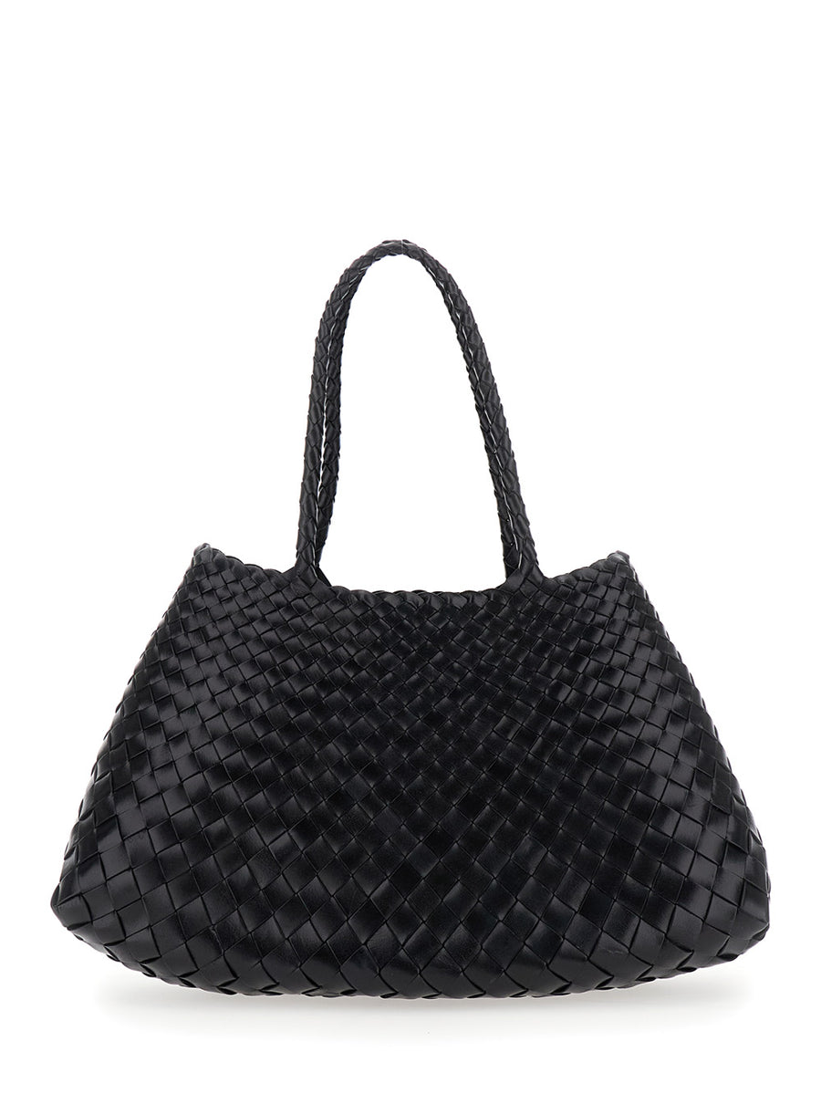 Crossbody Bag Santa Croce Black Leather Shoulder