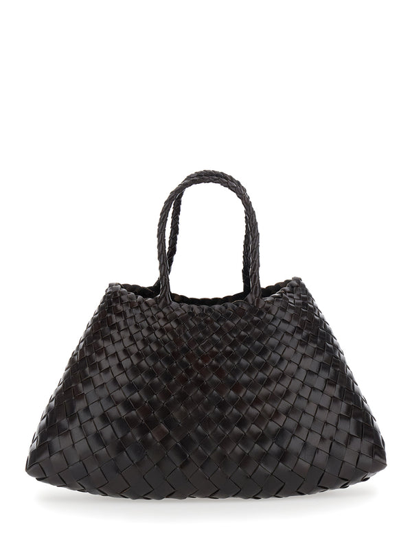 Handbag Santa Croce Small Brown Leather Handbags