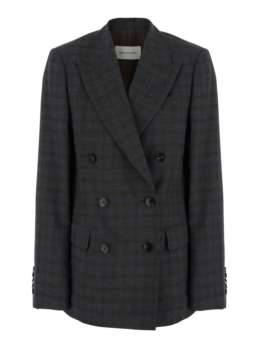 Double-Breasted Jacket Barrysta Brown Wool Blazers