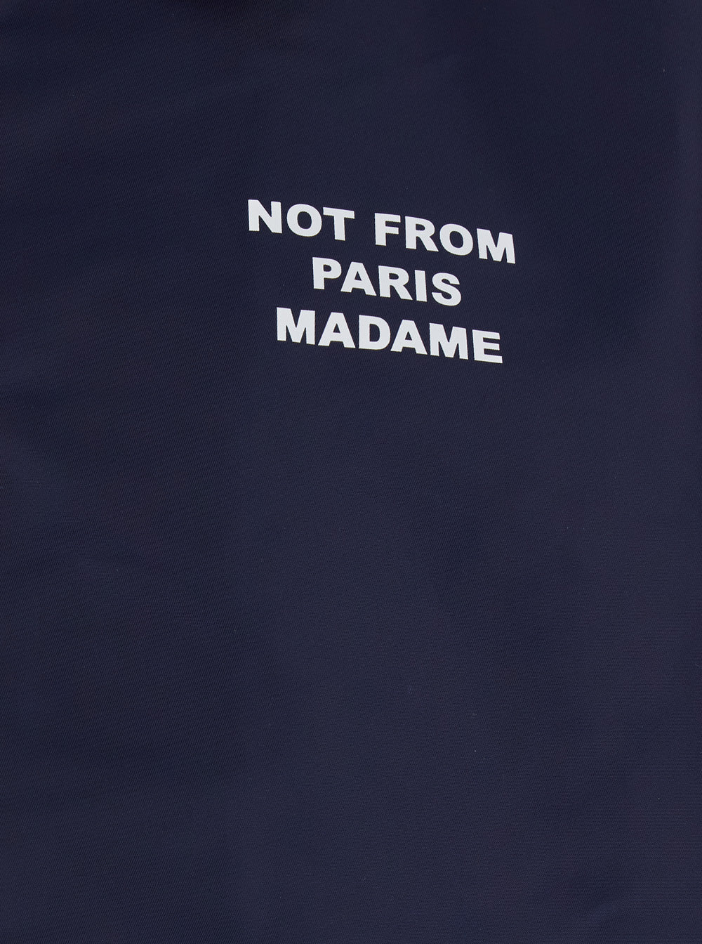Jacket La Veste Slogan With On Front And Back Tech Fabric Blue Men Blu Nylon