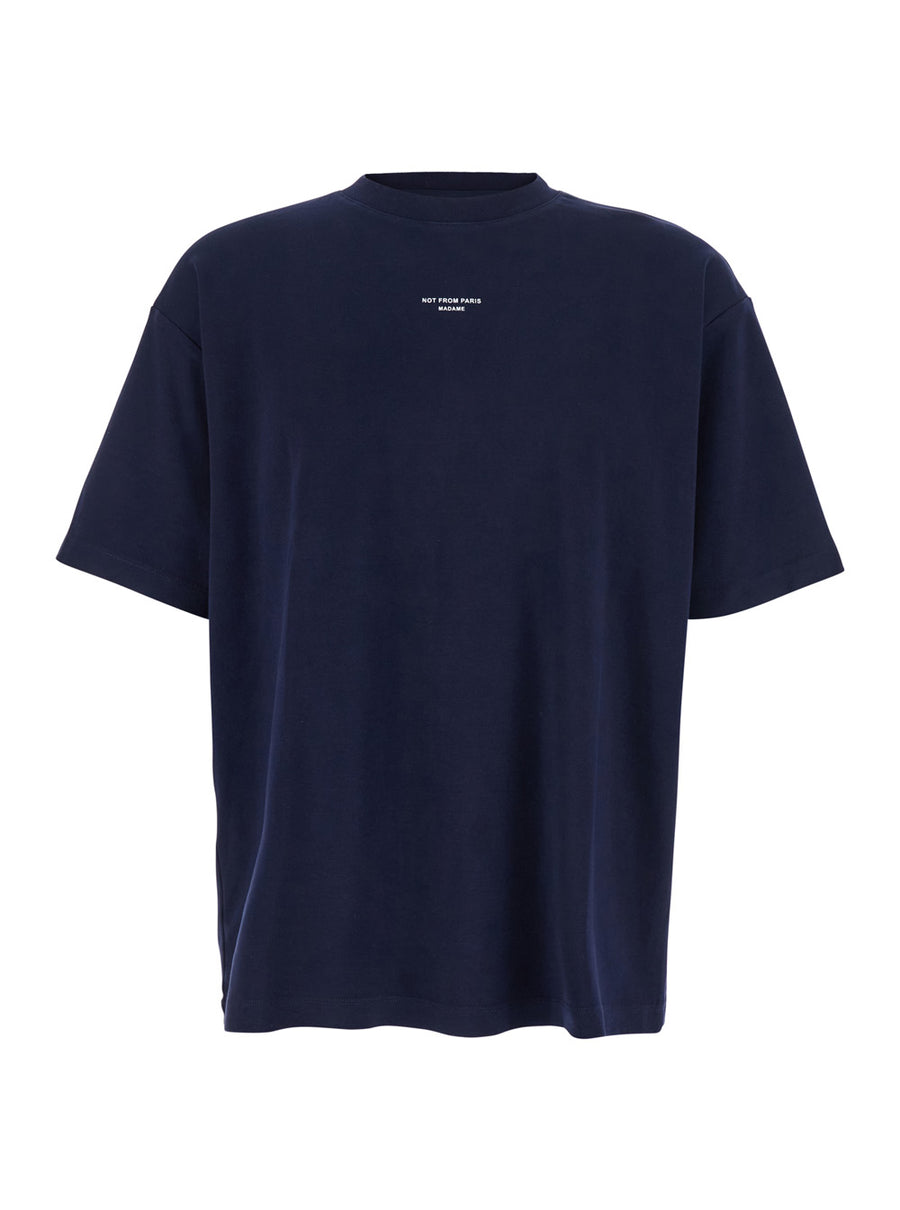 T-Shirt Le Slogan Classique Blue Cotton T-shirts