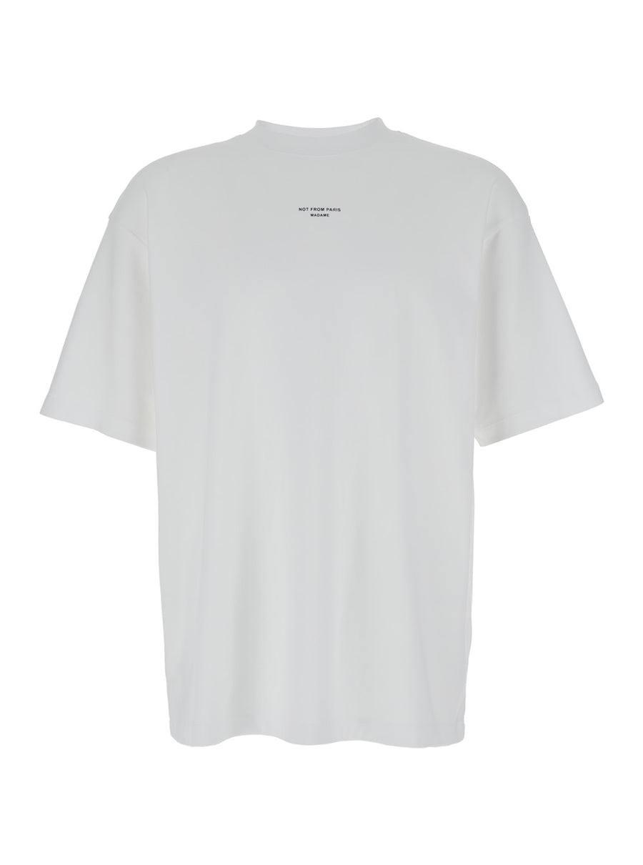 T-Shirt Slogan Classique White Cotton T-shirts