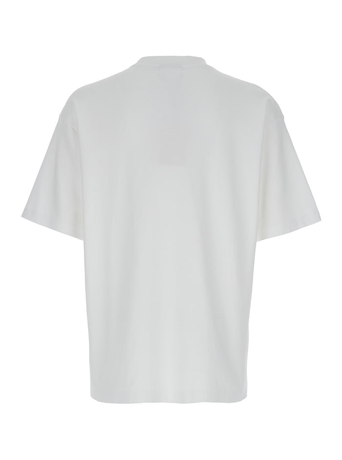 T-Shirt Le Slogan Classique With Print On The Front White Cotton For Men Tshirts And Polo Shirts