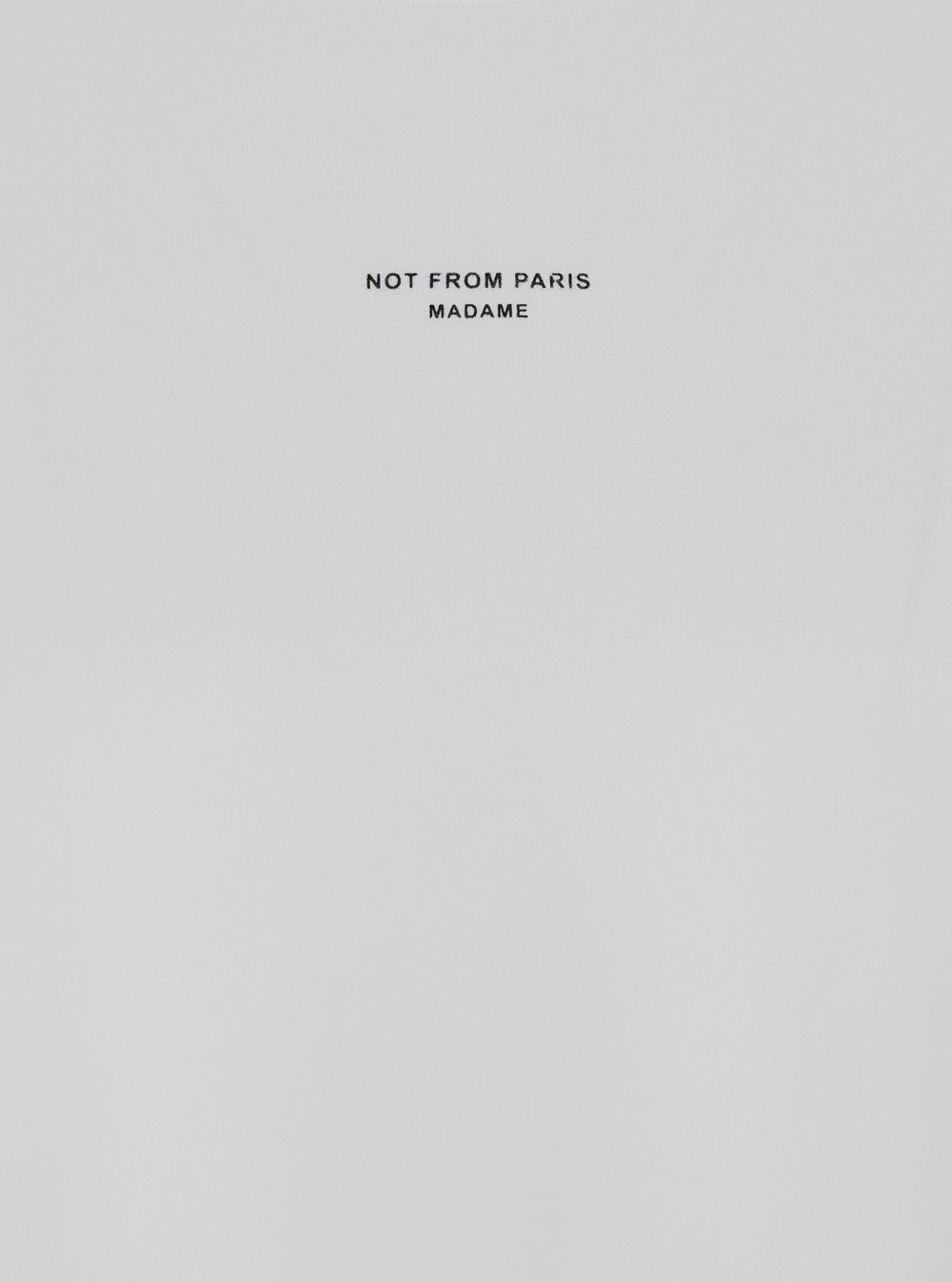 T-Shirt Le Slogan Classique With Print On The Front White Cotton For Men Tshirts And Polo Shirts