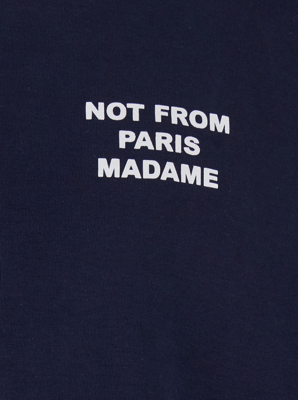 T-Shirt Le Slogan Crew Neck With Print On Front And Back Blue Cotton For Men Blu Tshirts Polo Shirts