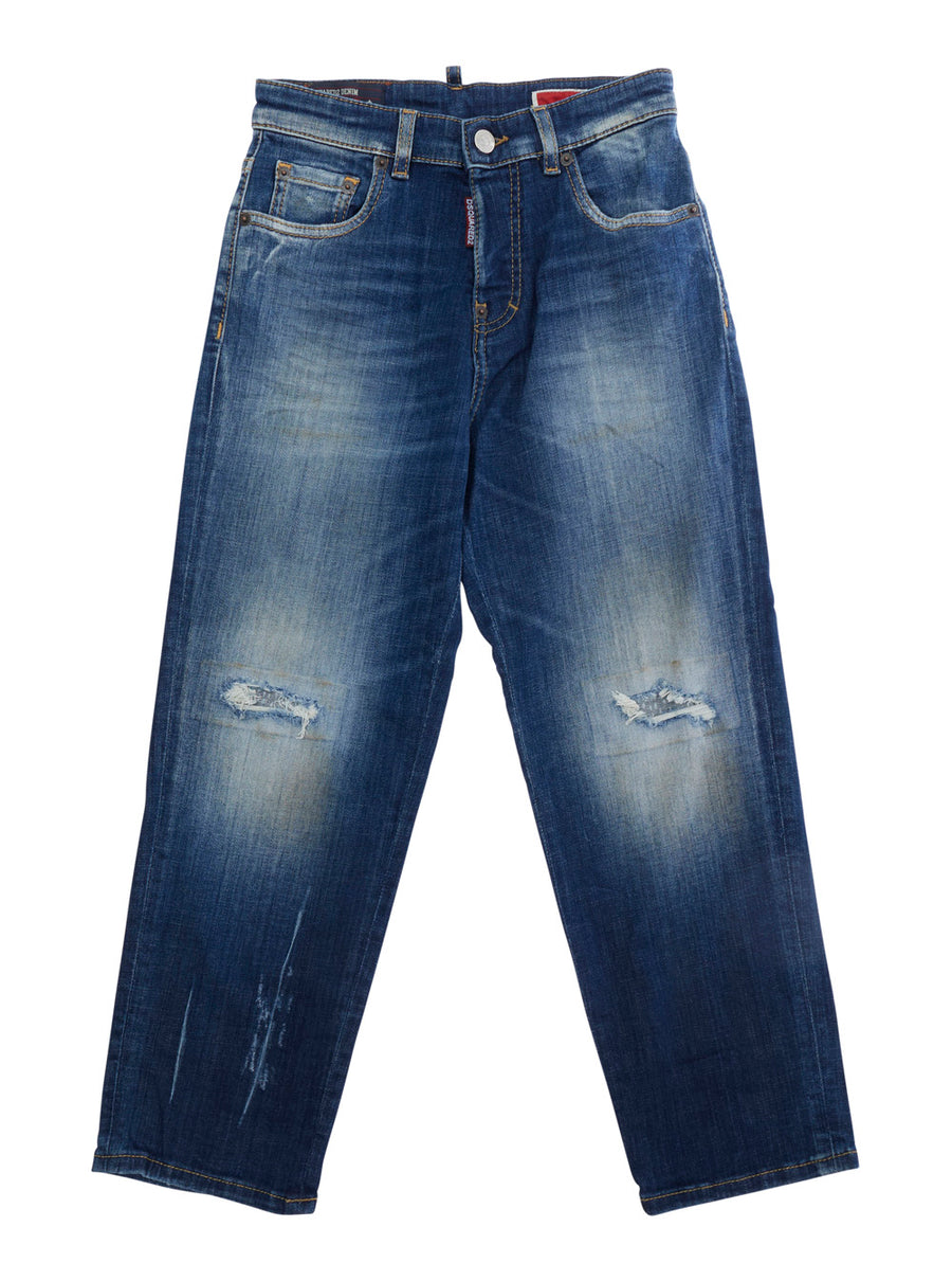 Jeans Blue Denim Cotton
