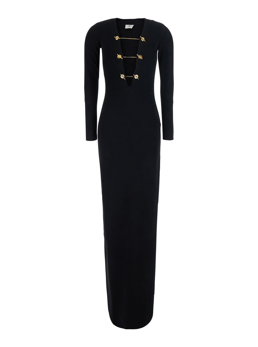 Dress Long Knitted Black