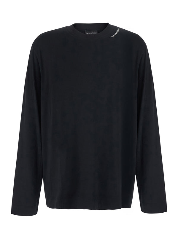 Long Sleeve T-Shirt Modal Black T-shirts
