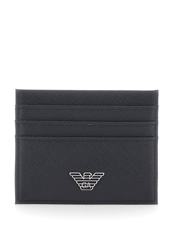 Cardholder Black Tech Fabric Polyamide Accessory