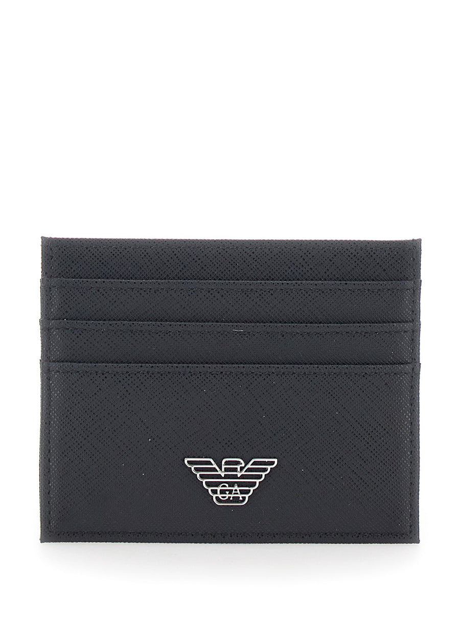 Cardholder Black Tech Fabric Polyamide Accessory