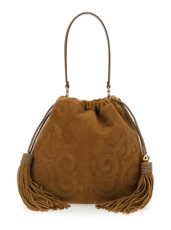 Shoulder Bag Kalispera Beige Goat Leather
