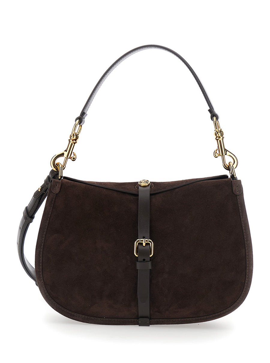 Shoulder Bag Pony Medium Brown Leather Calf