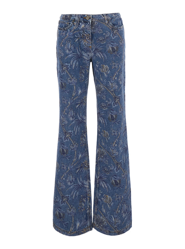 Jeans Flared Multicolour Cotton